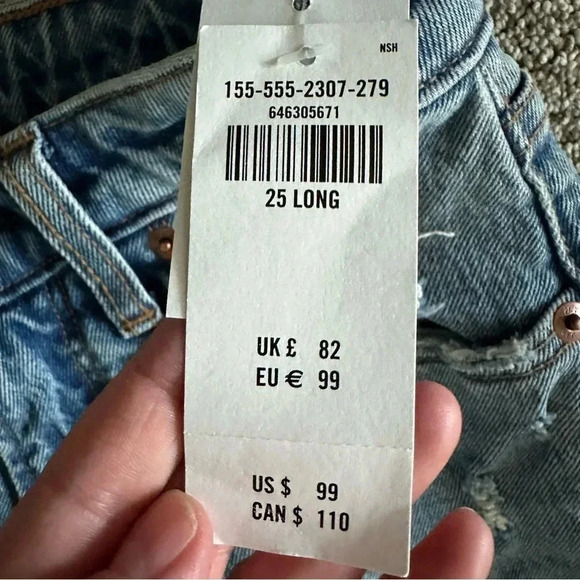 Abercrombie & Fitch The Skinny High Rise Jeans Size 25 Long - Picture 2 of 8